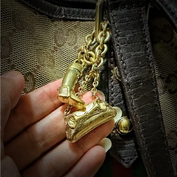 Authentic Vintage Gucci Beige and Brown Women's Tote Bag  on sale make offer - Picture 11 of 17